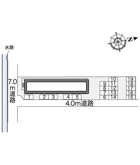 ★手数料０円★岡山市南区南輝２丁目　月極駐車場（LP）